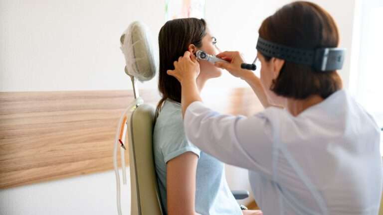Professional microsuction ear wax removal procedure