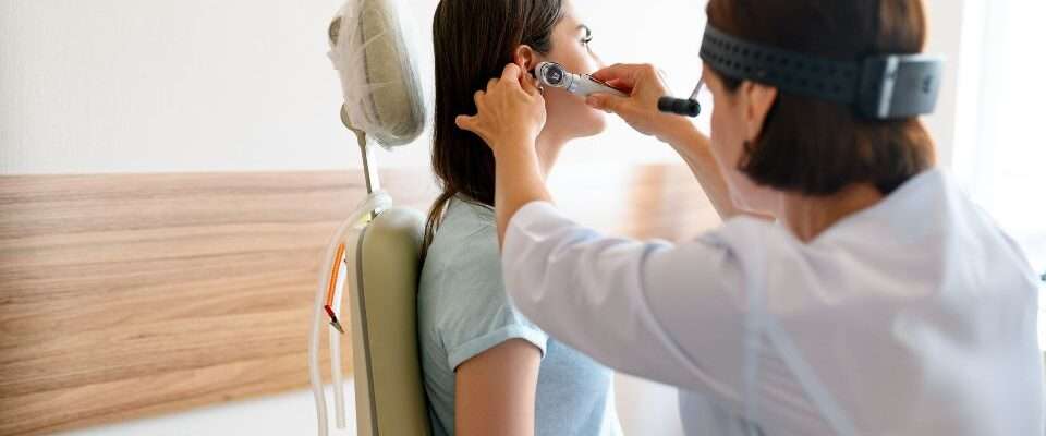 Professional microsuction ear wax removal procedure