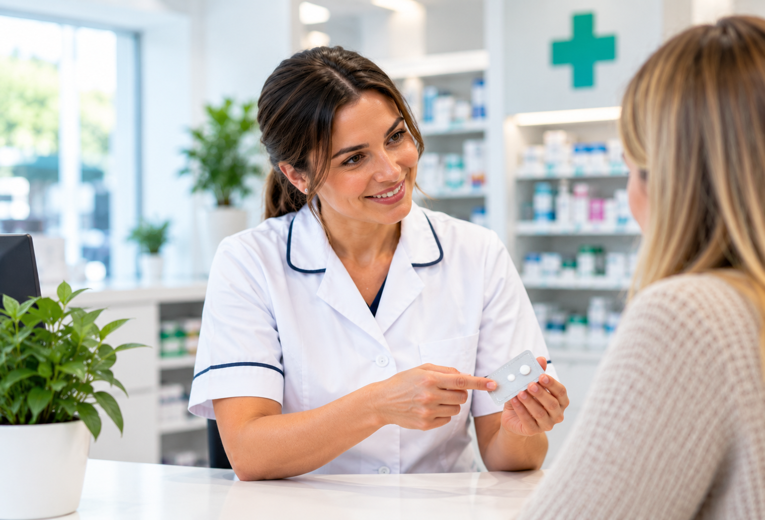 Pharmacist Explaining Emergency Contraception